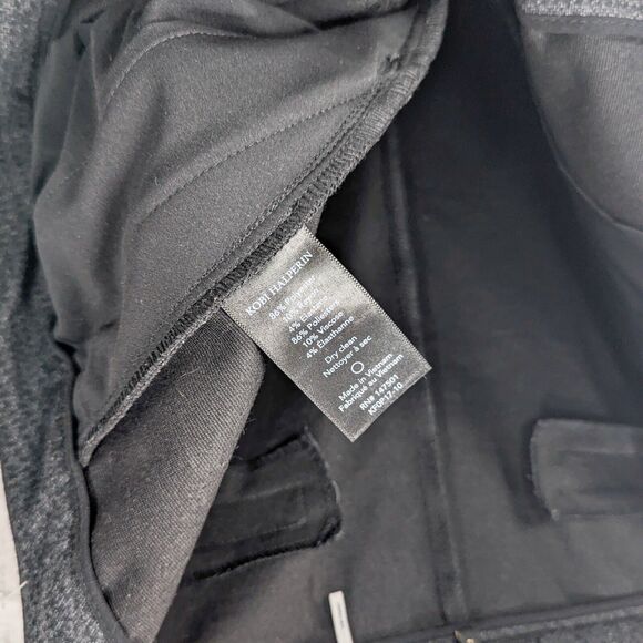 KOBI HALPERIN Women's Ankle Crop Gayle Trouser pants in charcoal houndstooth 16 - Picture 9 of 9